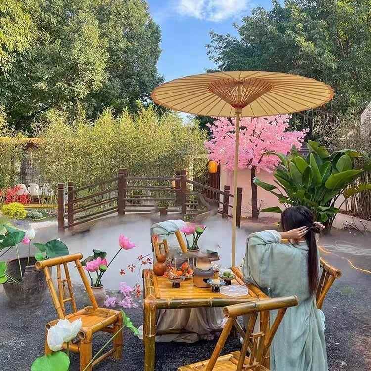 老式手工竹椅子靠背竹编凳子复古子椅传统儿童周岁拍照椅摄影XLJ