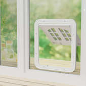 宠物用品新款 防咬猫咪纱窗门猫狗门宠物自由出入门 宠物门