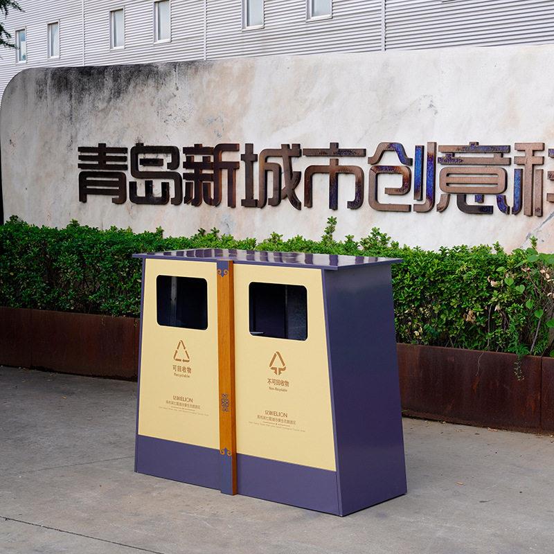 公园景区街道分类垃圾箱户外广场商场公共果皮箱环卫垃圾桶