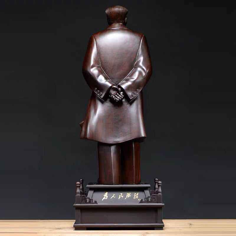 精工黑檀实木家居非洲双层木质木制工艺品底座摆件