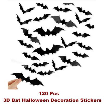 Bats Wall Decor 3D Bat Halloween Decoration Stickers