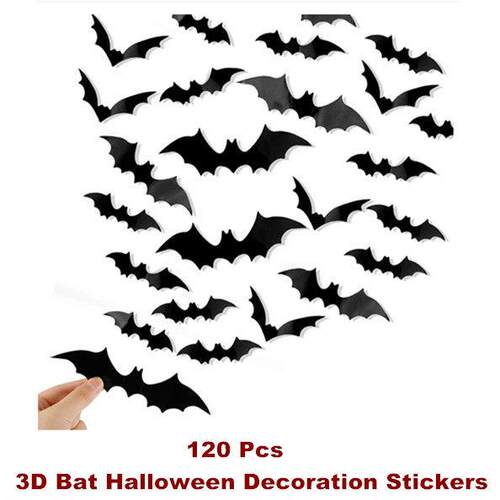 Bats Wall Decor 3D Bat Halloween Decoration Stickers
