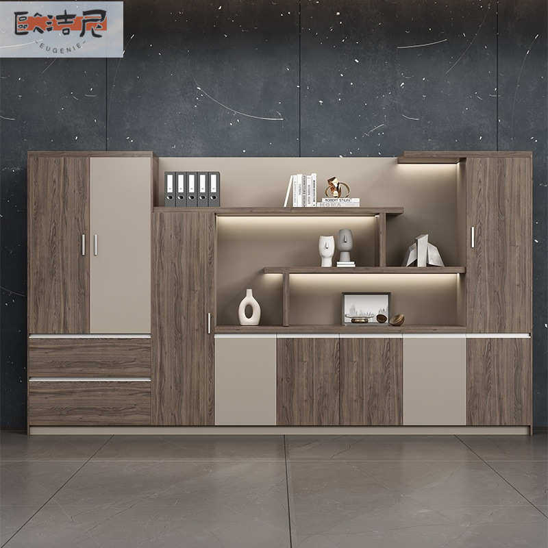 资料柜隔断储物柜轻奢时尚总裁书柜背景柜办公室文件柜收纳柜靠墙,商业/办公家具,办公储物柜,淘宝优惠券,粉丝福利购,淘宝优惠卷