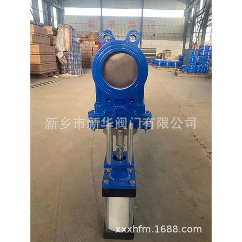 Z气动浆液阀刀型闸阀SDK673X矿10Q双向软密封球墨铸铁-泥浆污水浆