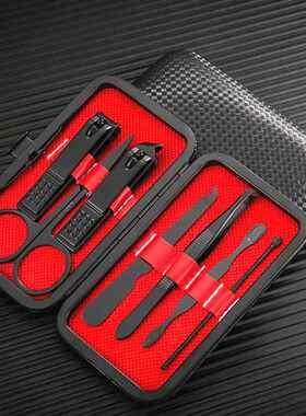 厂家不锈钢修甲套装件套指甲剪美容钳美甲工具全套包-零购购定制