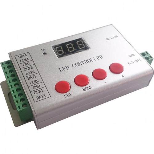 H802SE全彩LED控制器幻彩SD卡DMX512可编程2811/2812/1903控制器