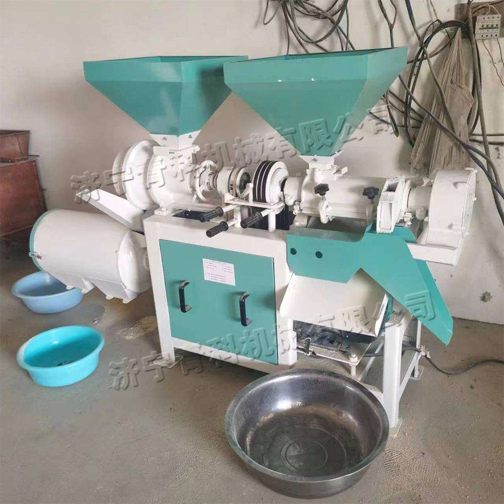 玉米脱皮制粉制糝一体机 自动谷物小麦磨粉机 小型农用粮食制糝机