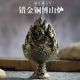 错金铜博山炉香炉家用室内檀香熏香炉茶道创意摆件复古盘香香薰炉