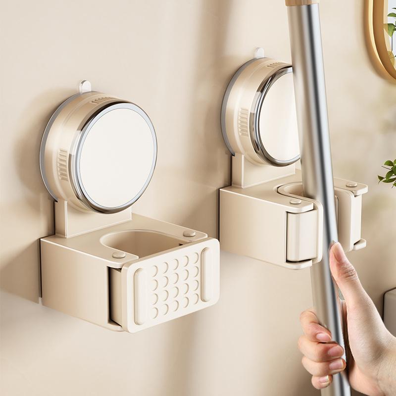 卫生间吸盘拖把拖把挂门置物架