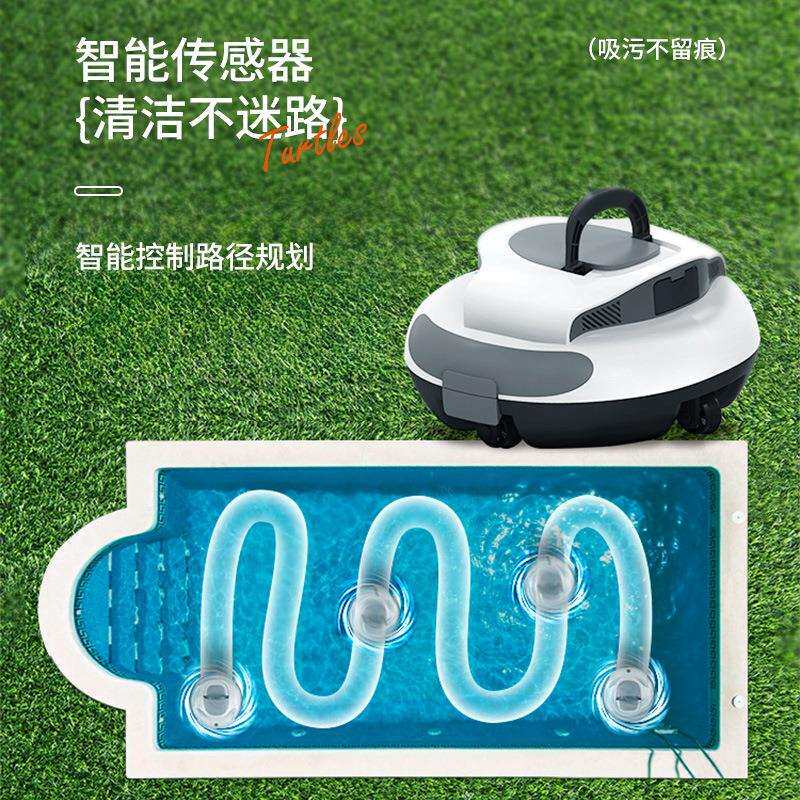 跨境泳池自动水下吸尘器快充续航久鱼池底清扫吸污机清洁机器人