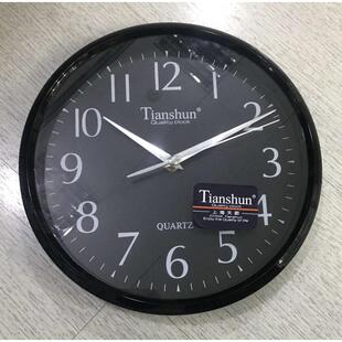 天顺正品包邮客厅卧室办公挂钟静音钟表石英挂钟0177