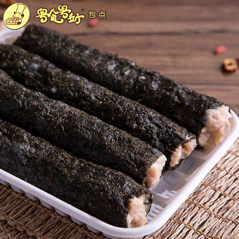火锅餐馆广式茶点蟹柳紫菜卷寿司冷冻食品4条装零售速食商用优选