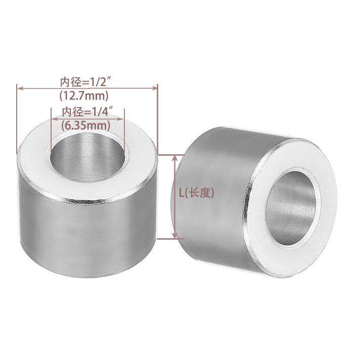 英制铝合金衬套6061材质：1/4,金属材料及制品,金属加工件/五金加工件,淘宝优惠券,粉丝福利购,淘宝优惠卷