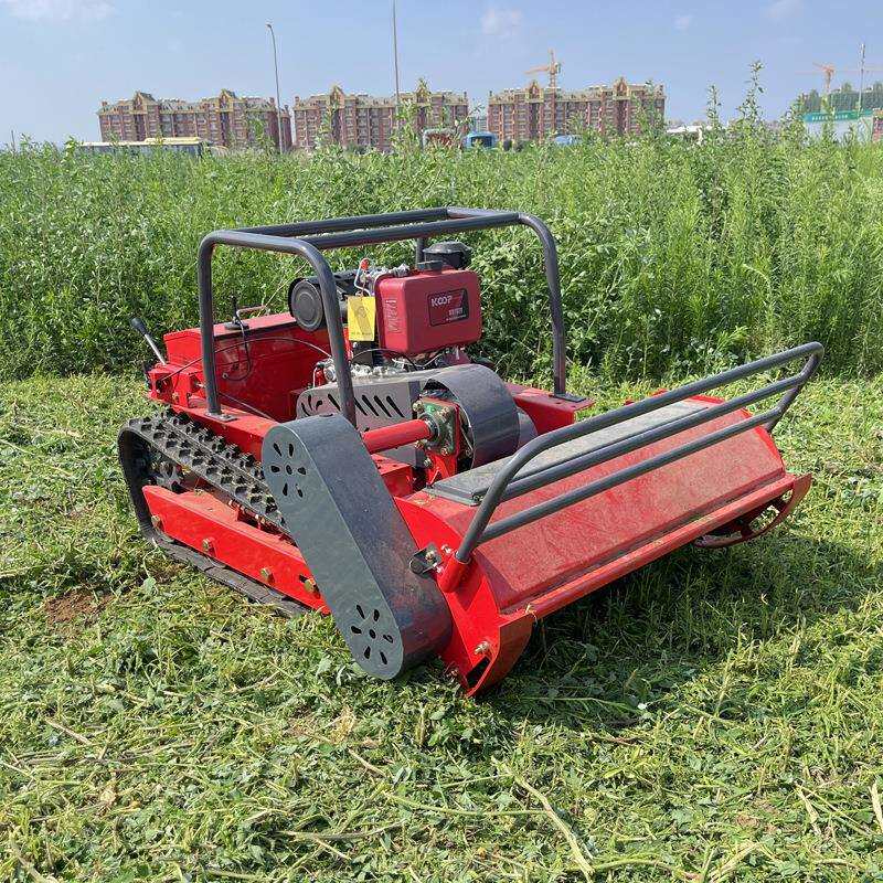 出口欧美智能遥控割草机 HT100柴油公园草坪剪草 山地开荒打草机