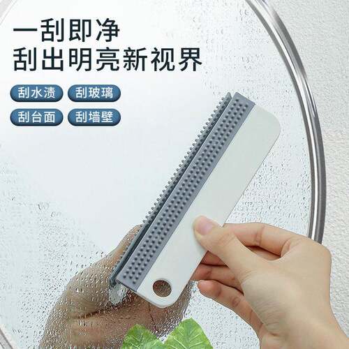 Telescopic window squeegee, glass cleaning tool, double-side