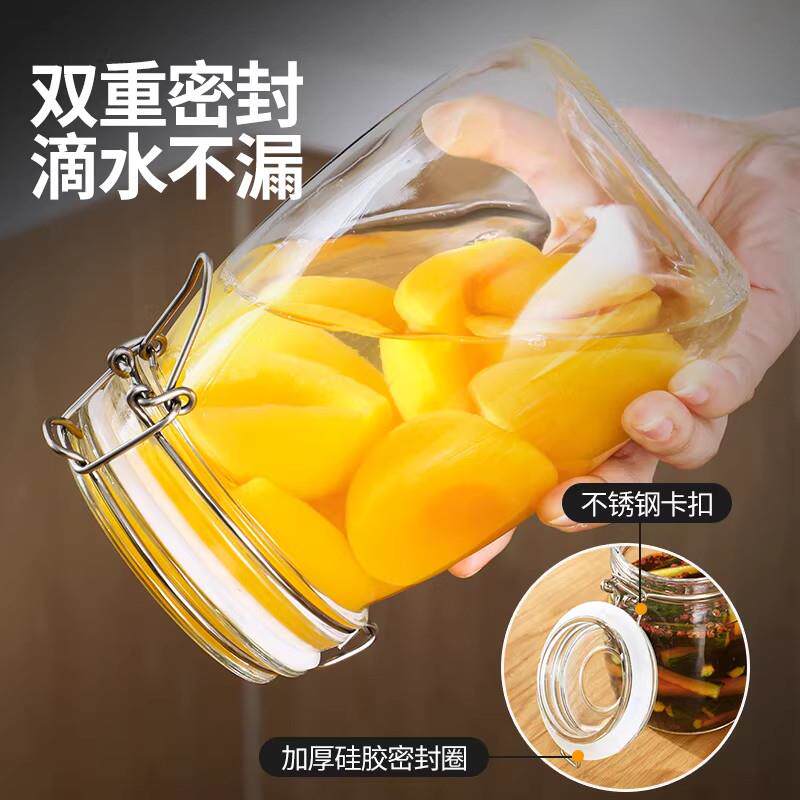 密封罐玻璃食品级泡酒专用瓶子腊八蒜泡菜坛子腌咸菜容器蜂蜜空瓶