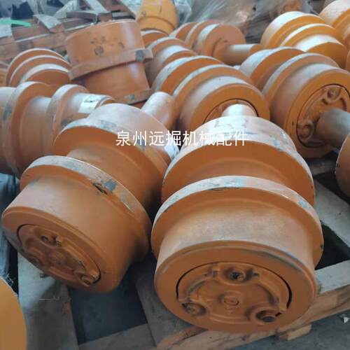 D8K卡特推土机拖链轮单边支重轮双边承重轮引导轮链条D8K链条总成