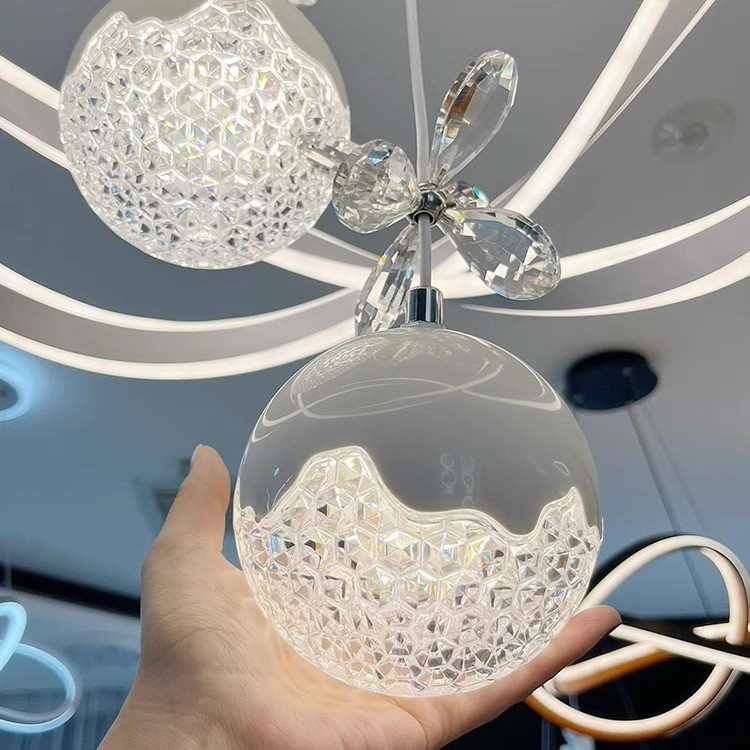 餐厅吊灯现代简约2025年新款饭厅餐桌灯吧台网红卧室楼梯水晶吊灯