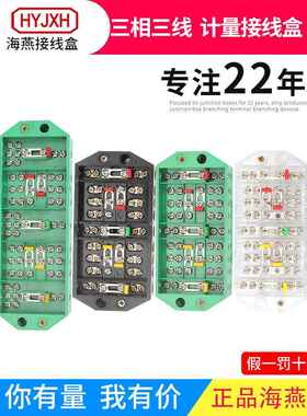 海燕Dfy2三相三线电表接线盒Dfy2B酚醛Pj2L透明Nz2080-3反端子
