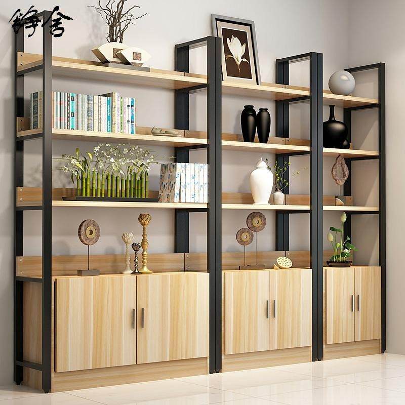 展示柜货柜超市货架展柜陈列柜精品展示架化妆品置物架带门