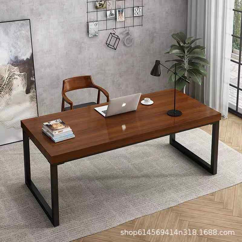 实木电脑桌北欧书桌台式家用卧室学习写字台简约现代简易办公桌子