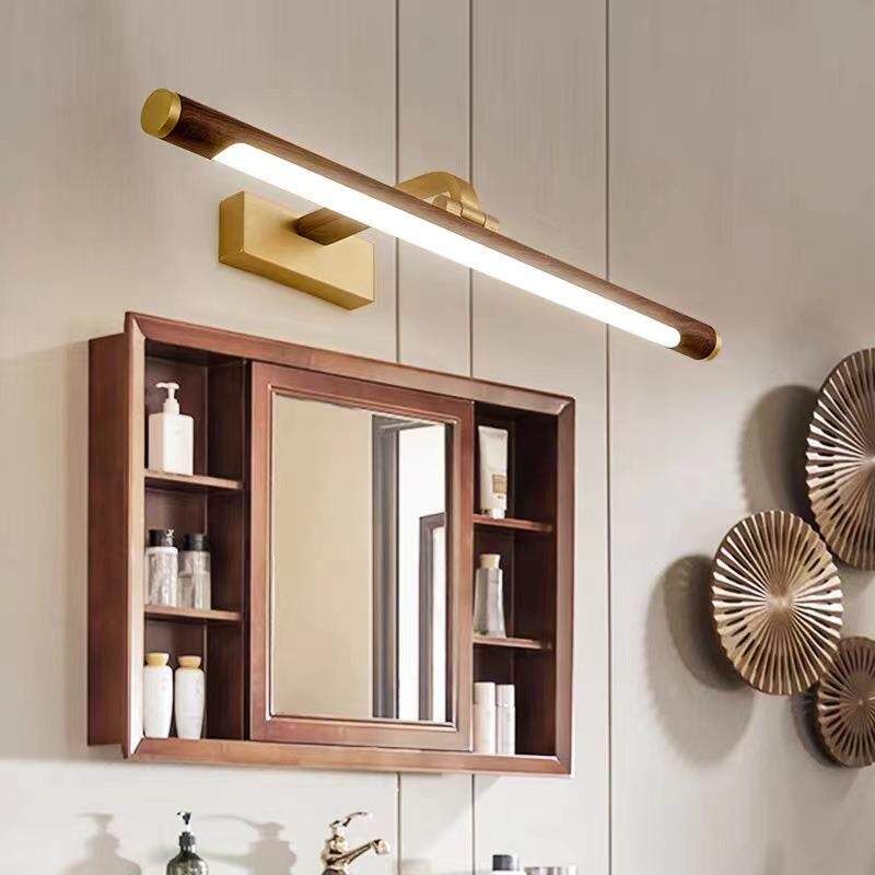 led镜前灯新全铜浴室灯卫生洗间化妆梳妆台灯1663式手间中镜柜灯