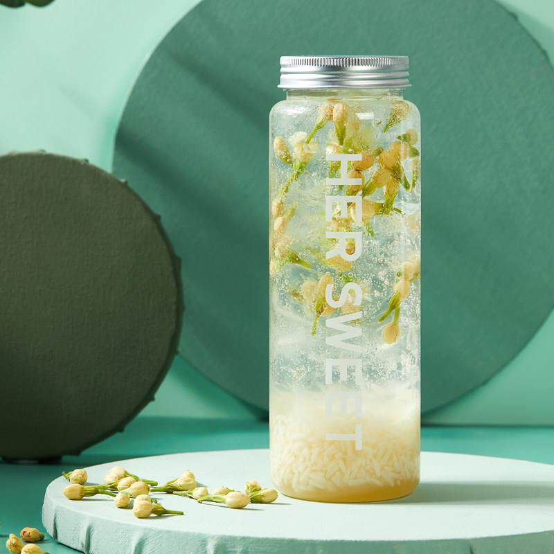 一次性网红创意铝盖瓶子素匠泰茶同款胖胖瓶奶茶350ml果汁打包瓶