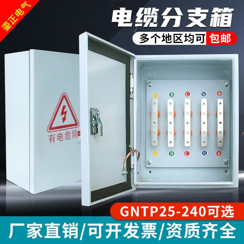 铜排分支箱电缆接线箱电气T接转换配电箱大电流25-240平方