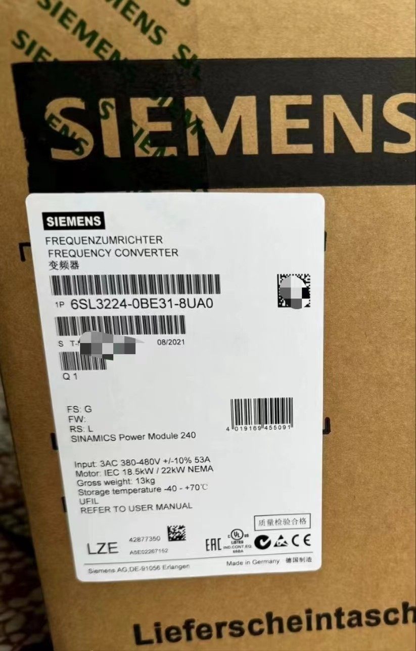 6SL3224-0BE31-8UA0，99新质保一年欢迎各位