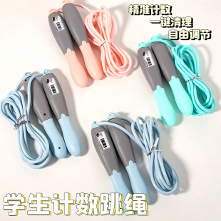 儿童计数跳绳小学生体育可调节绳长健身初学者中考专用便携式 跳绳