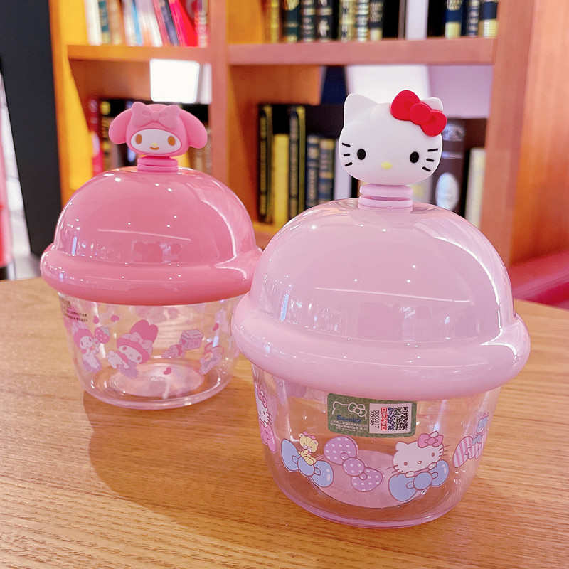 可爱helloKitty玉桂狗水杯牛奶杯吸管杯儿童酸奶布丁杯圣诞节礼物