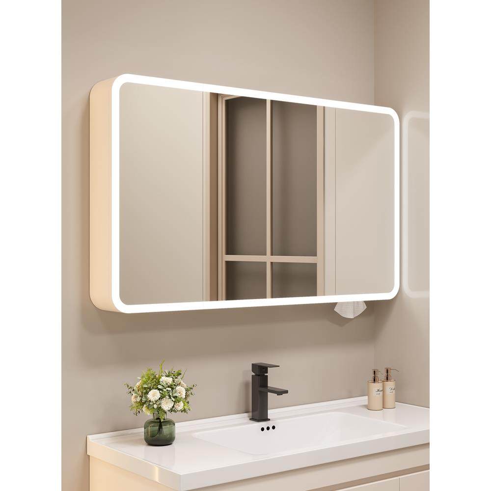 浴室浴室镜子柜防水浴室碳钢智能镜子柜储物柜壁挂式镜子盒,家装主材,浴室镜柜,淘宝优惠券,粉丝福利购,淘宝优惠卷