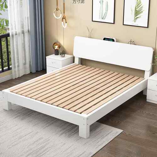 榉木榉木床榻榻木日实式简约1518架头靠背正实mm架床板床头见详情