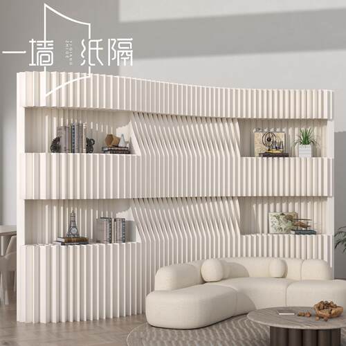 纸屏风隔断假墙置物展台墙可移动挡板一房变两房隔板墙简易自装