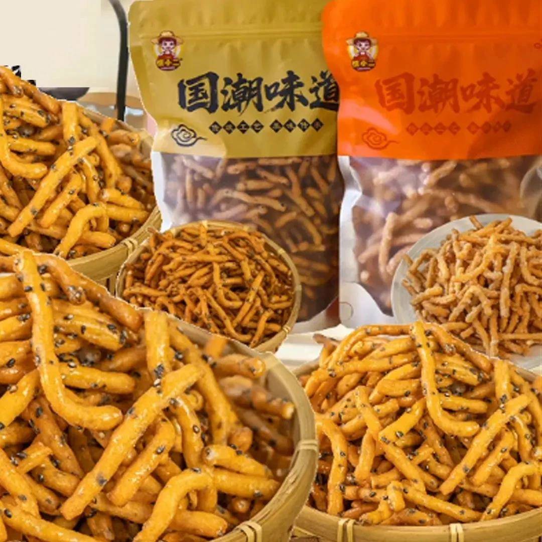 愣小二徐州老式京果条挂霜张木果子金骨条怀旧零食黑芝麻江米条