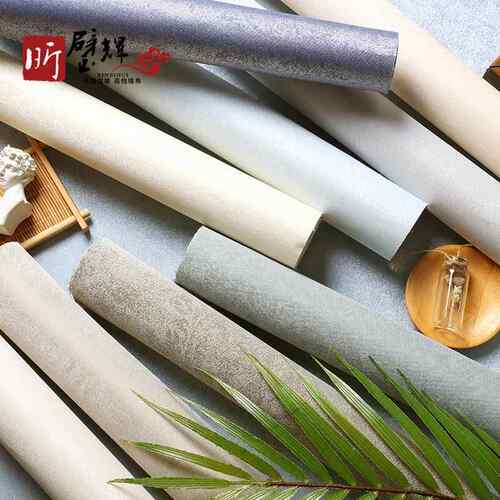 美式轻奢 房间主卧客厅环保无缝墙布墙纸 提花素色3.2高壁布 秒杀