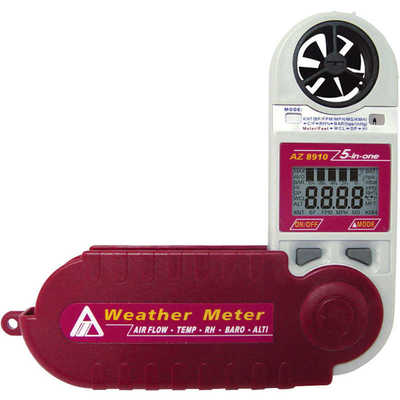 台湾衡欣AZ8910折叠式多功能风速计AZ8909/AZ8908/AZ8918风速测量