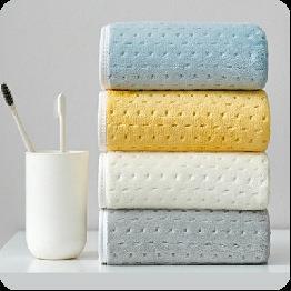 YO方Z世O巾优竹家系列五件套浴巾1毛巾11干发帽-111浴球纯棉洗