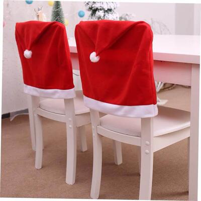 Christmas decorative chair hat Christmas chair cover