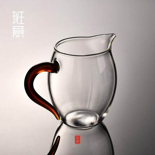 班意 公道杯 公杯分茶器 分茶匀杯茶海400ML纯手工高硼硅耐热玻璃
