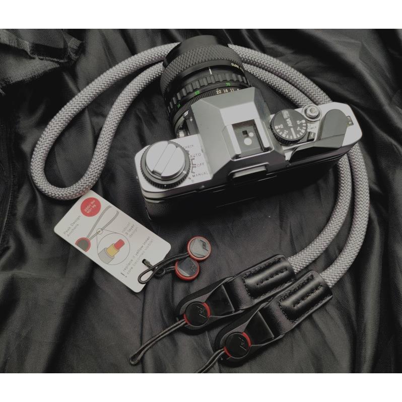 巅峰PD快拆扣相机肩带 正品巅峰PD扣具 手缝真皮软绳相机背带牢固