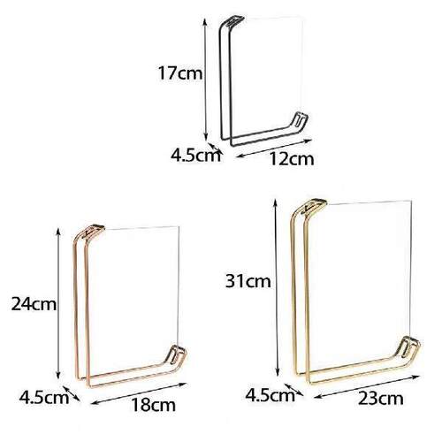 Metal Photo Frame Horizontal Vertical Universal Picture