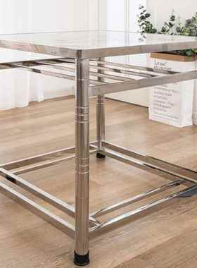 能双杆冬季锈钢烤火桌折简约不新款多功正IBT方形家用吃饭叠取暖