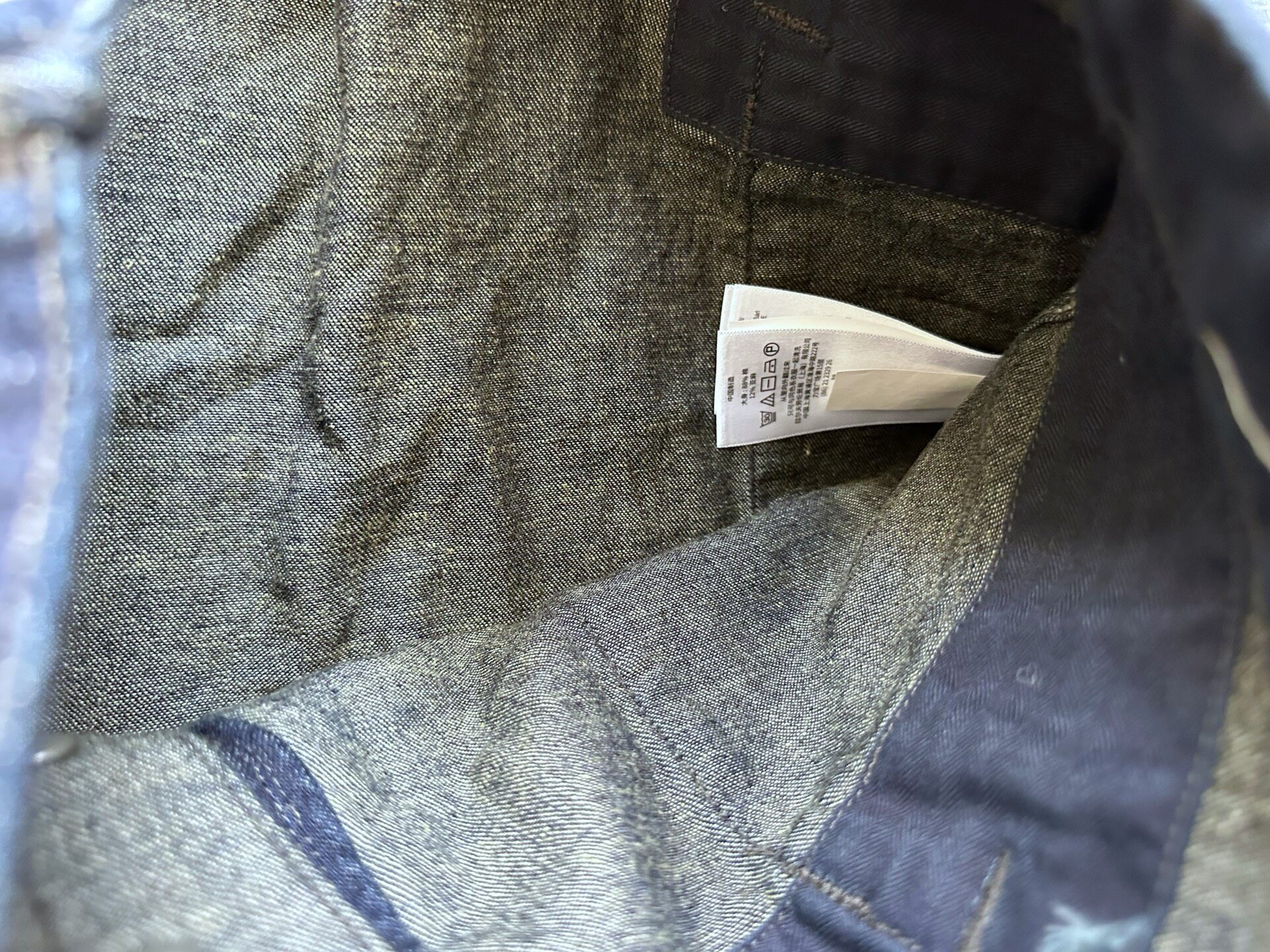 RRL Navy Military Large Pocket Pants — back