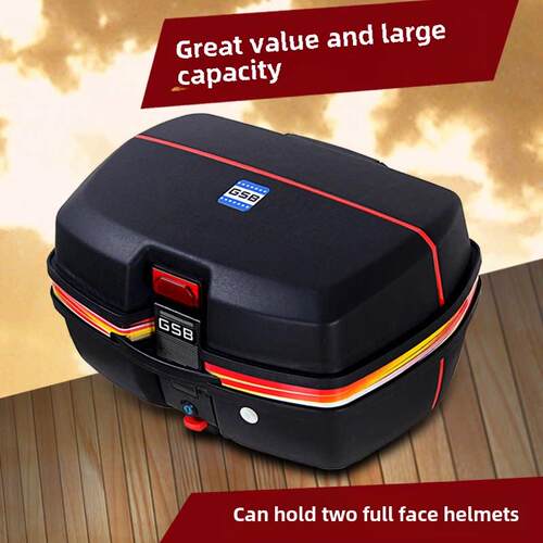 特大型摩托车后备箱通用可拆卸后箱男士踏板工具箱电动汽车后备箱