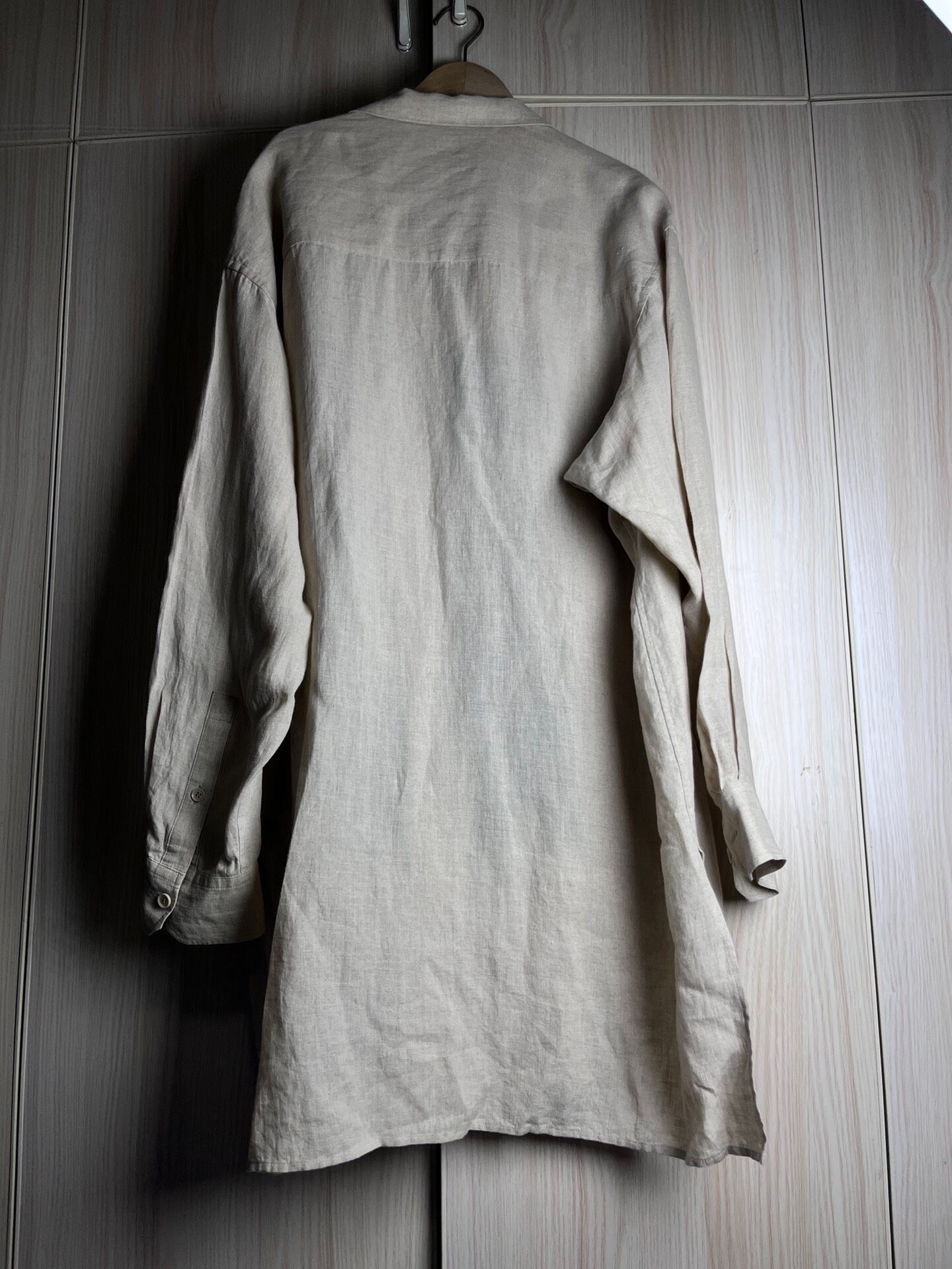 Yohji Yamamoto 19SS Beige Linen Shirt — back
