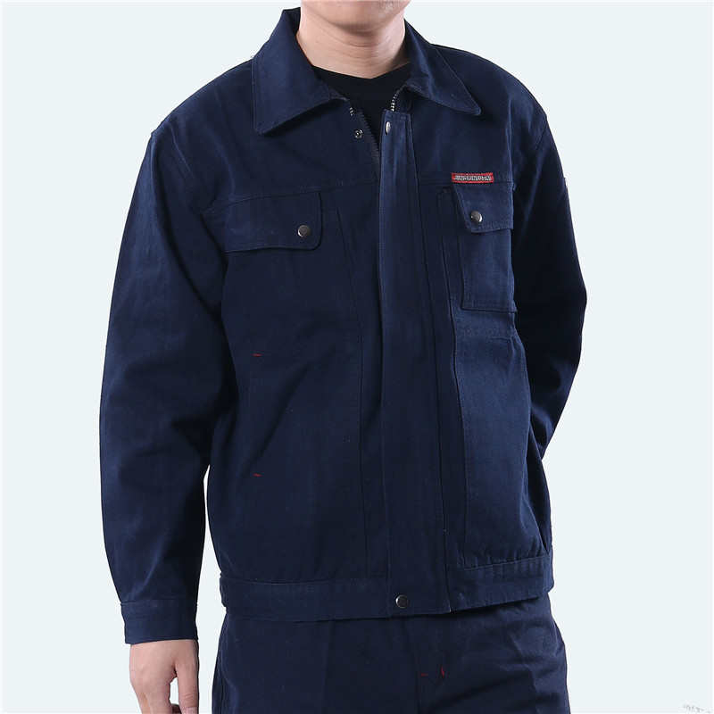 耐磨耐脏牛仔工作服套装男秋冬加厚电焊工工装厂服劳保服耐烫工衣