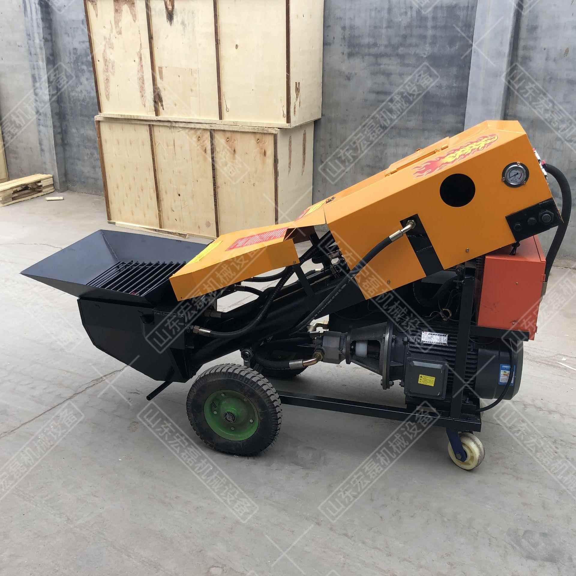斜式石细输送泵小型车载室内二次构造输QPP送泵建筑构浇输筑送地
