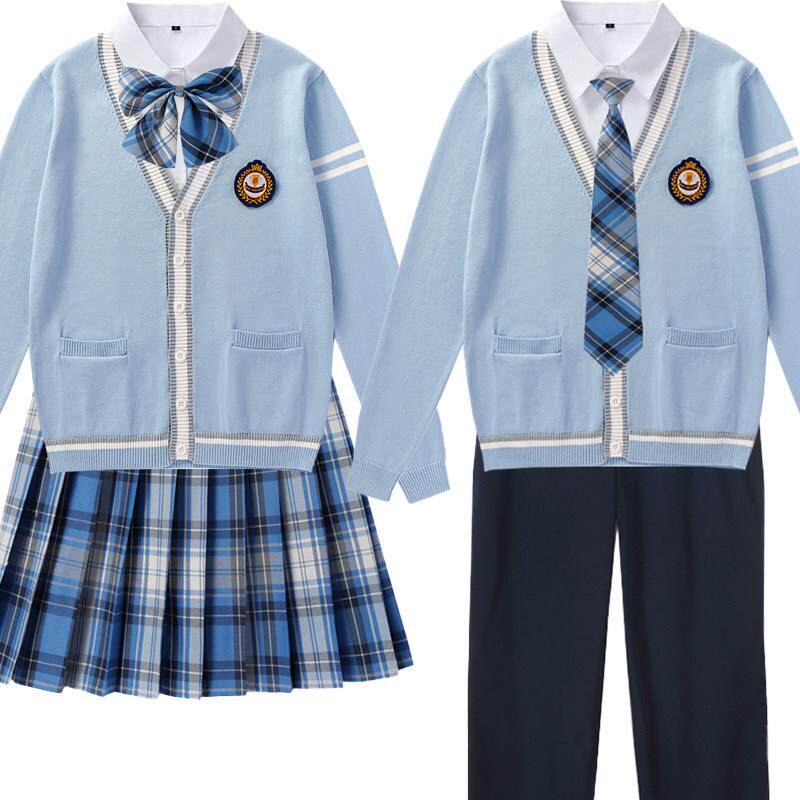 现货新款JK校服幼师园服情侣春秋冬学院风小初中大学运动班服套装