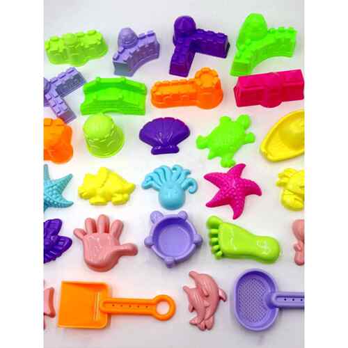 儿童沙滩工具海星贝壳手脚太空宇航员模具玩沙铲城堡卡通印模玩具